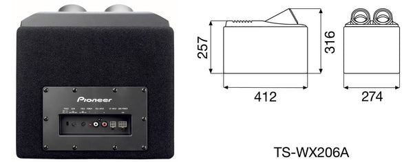 TS-WX206A   -   Bandpass Amplified Sub 150W