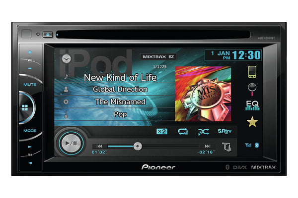 AVH-X2600BT   -   6.1 inch Screen, DVD Multimedia player, bluetooth, 3 Pre-outs, USB, AUX-in, MirrorLink