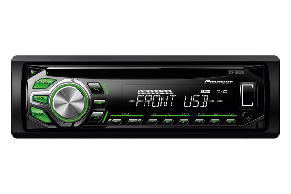 DEH-1600UBG   |   Stereo, CD, USB, 1 Pre-out,