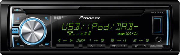 DEH-X6600DAB   -   Stereo, CD, USB, iPhone, Multi-Colour Display, MIXTRAX, DAB+, 2 Pre-outs
