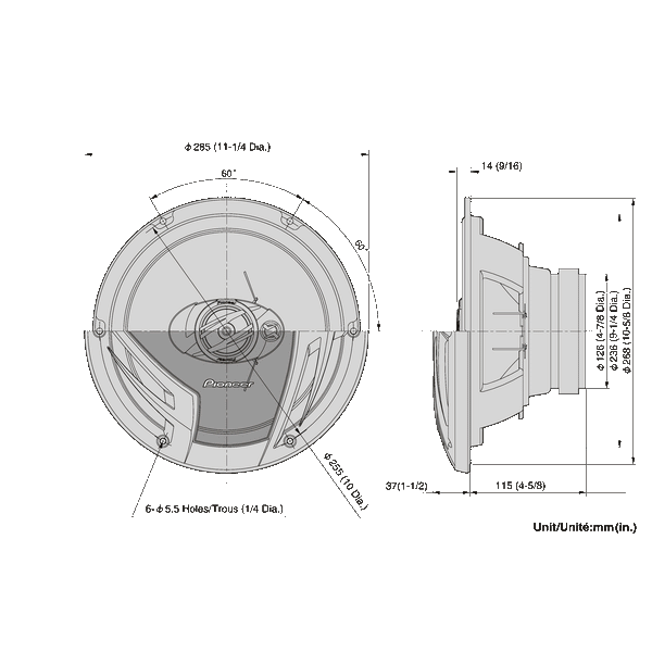 TS-A2503I   -   25cm, 3-way Speakers, 420W