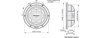 TS-SW2501S2   -   25cm Shallow-type 2Ω Single Voice Coil Sub 1200W